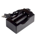 Cargador de 2 Baterías de Litio 18650 3.7V