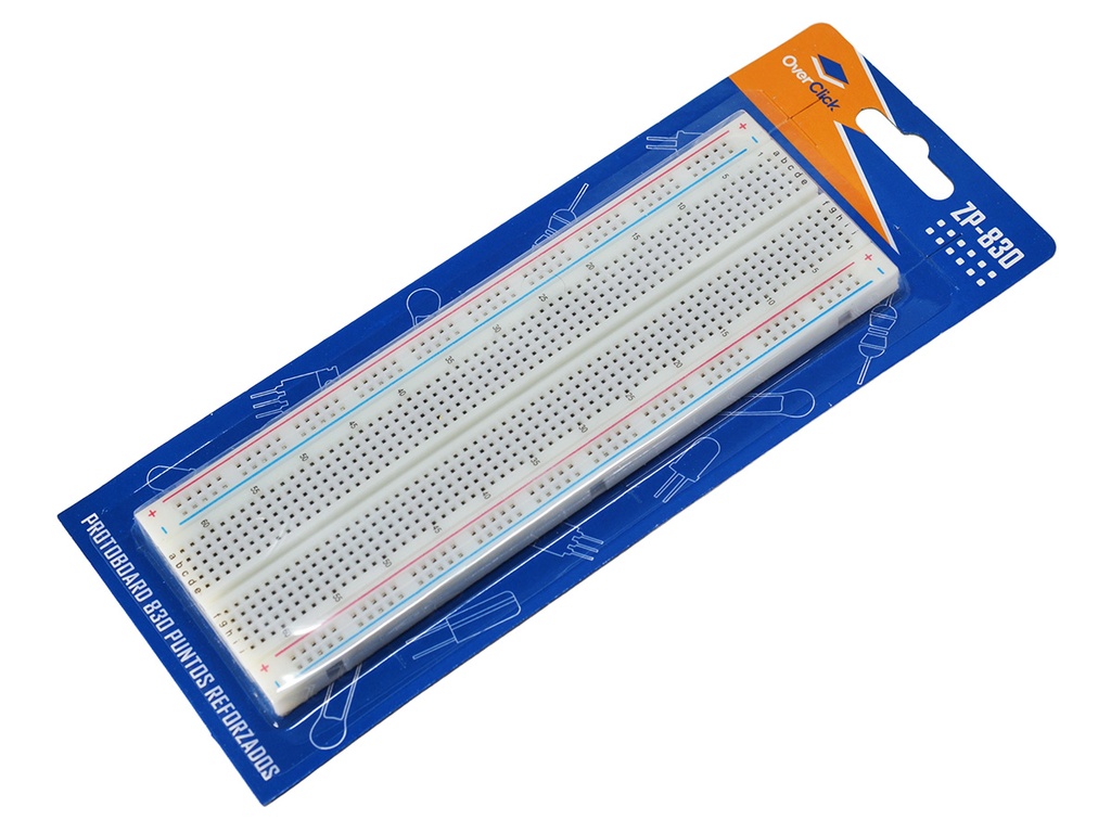 Protoboard de 830 Puntos "Overclick" con Clips Reforzados antes SB-157