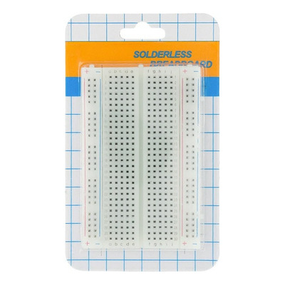 Protoboard Blanco de 400 Puntos Mediano en Blíster 