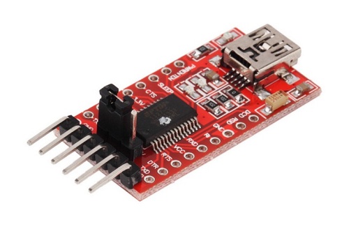 Adaptador USB a TTL con FT232RL PCB Rojo