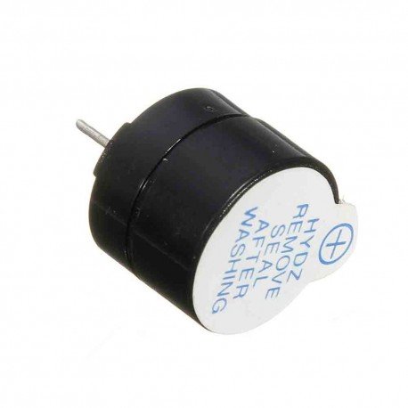 Buzzer de 3VDC 12x9.5mm 2300 +/- 300Hz R Pitch 7.6mm ROJO