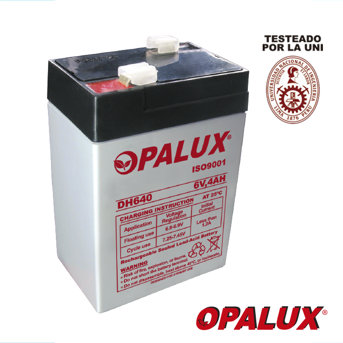 Bateria Seca 6v. 4ah. OPALUX
