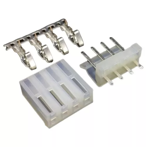 Molex Impreso de 4 Pines Hembra/Macho