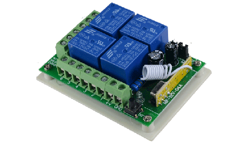 Modulo Programable de 4 Relays sin Llavero 315MHz