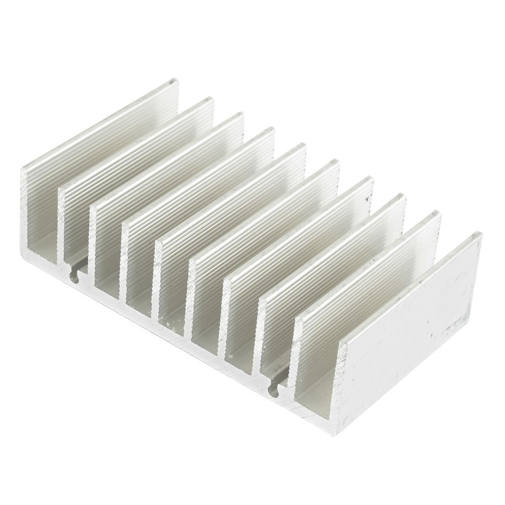 Disipador de Aluminio de 65x30x15 mm