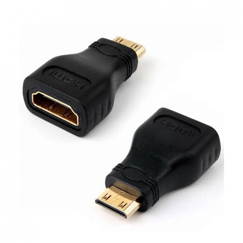 Adaptador Conector HDMI Hembra a Mini HDMI Macho