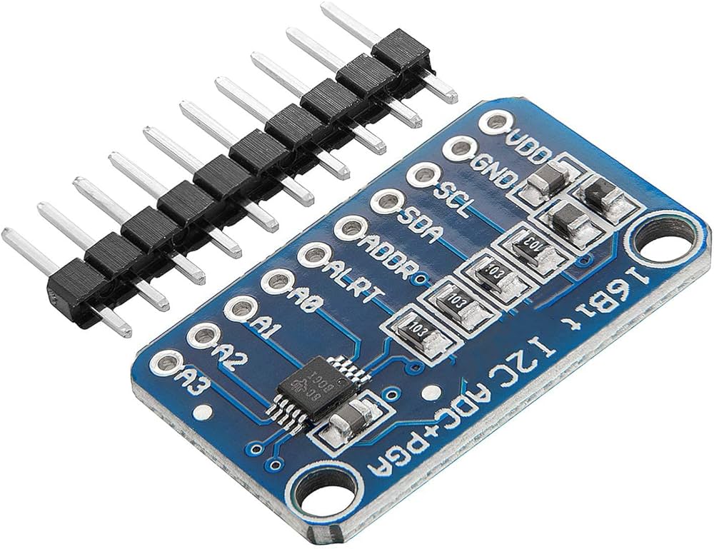 Módulo ADS1115 I2C de 16 Bits, 4 Canales 