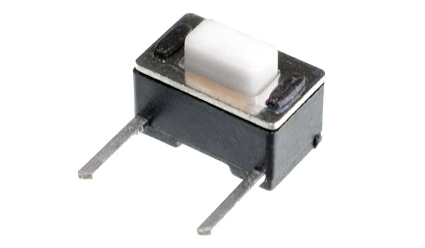 Tact Switch 2 PIN de 4.3mm en 90 Grados