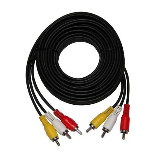 Cable 3 RCA a 3 RCA de 3 mts. Gold