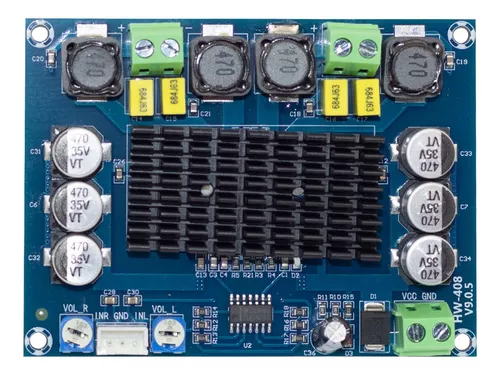 Placa Amplificadora de Potencia Digital TPA3116D2 