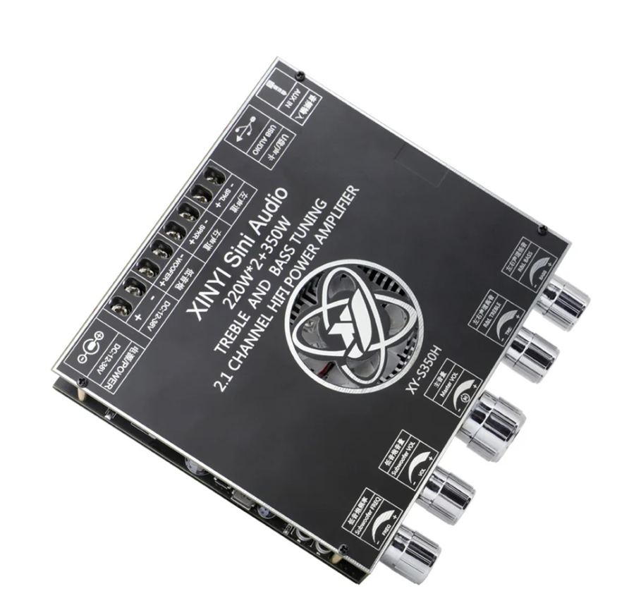 Amplificador de Audio de Potencia 220Wx2 + 350W 