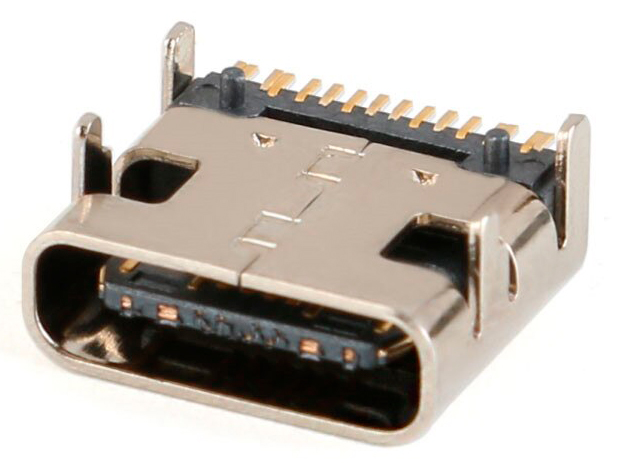 Conector Hembra Tipo USB C 16P SMD DIP4