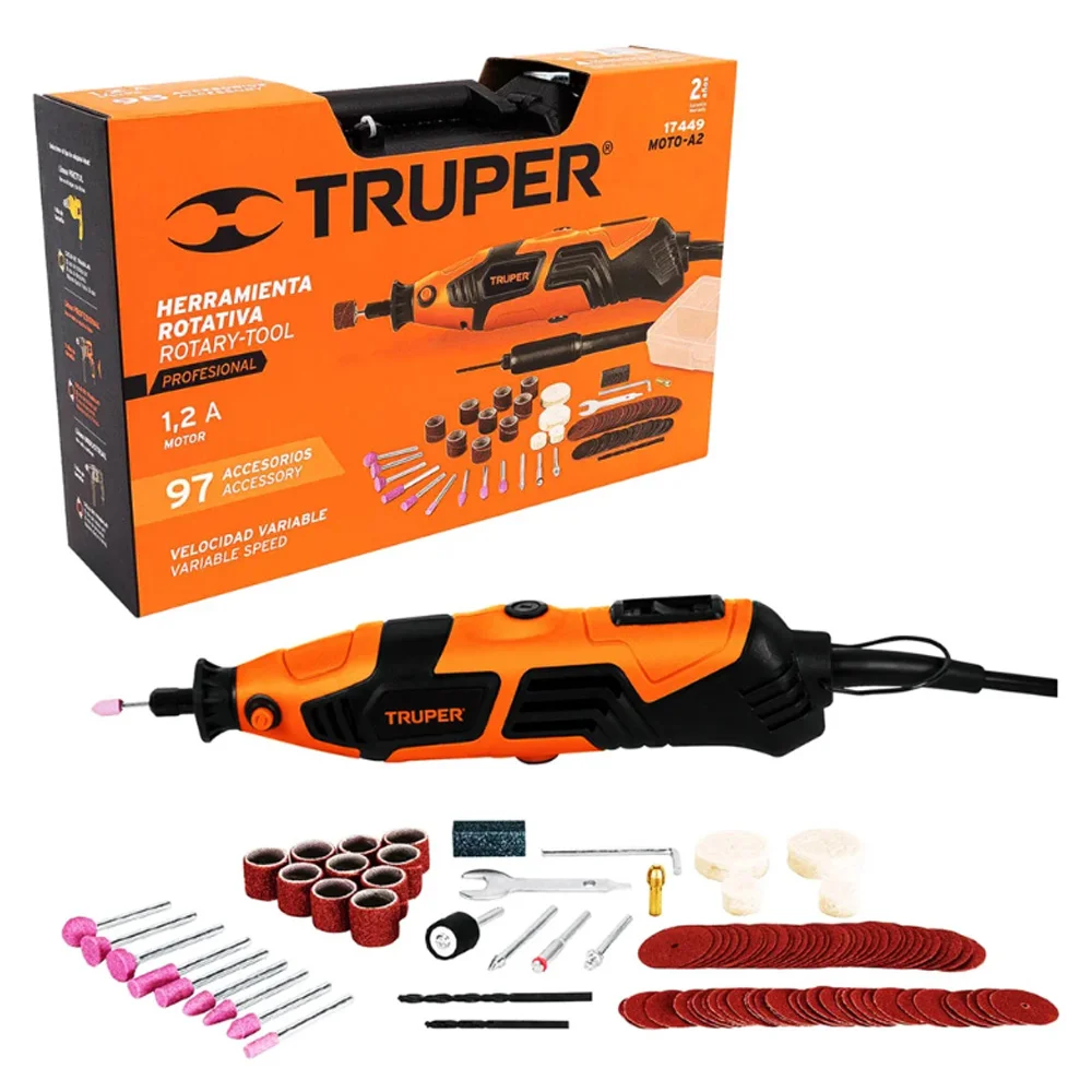 Mini Rectificadora Profesional de 150 W, 220 v, TRUPER  16769