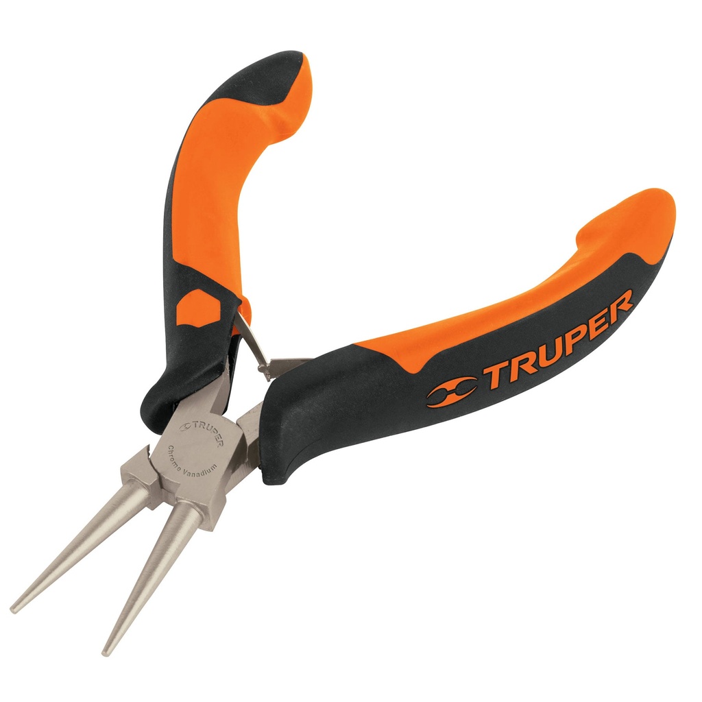 Mini Alicate de Punta Redonda 5" Mango Comfort Grip, TRUPER 17370
