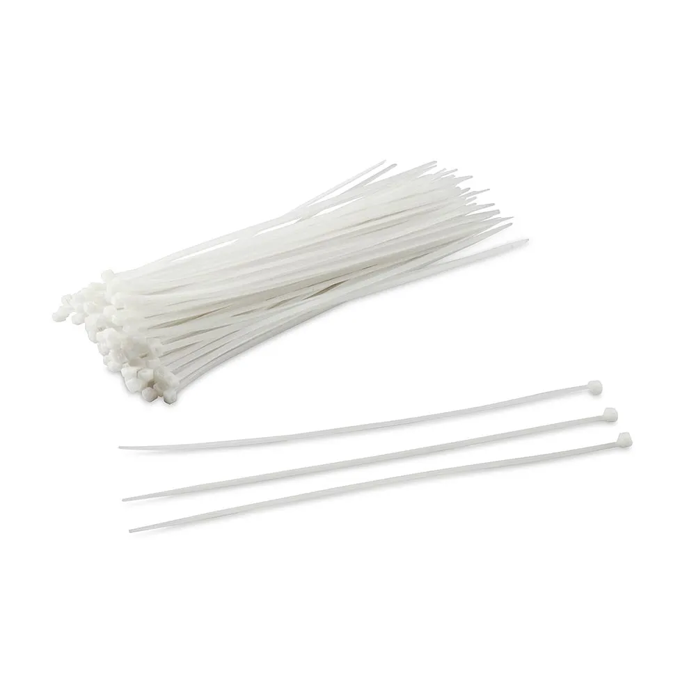 Cintillo 3mm 20cm Blanco Bolsa 100pcs