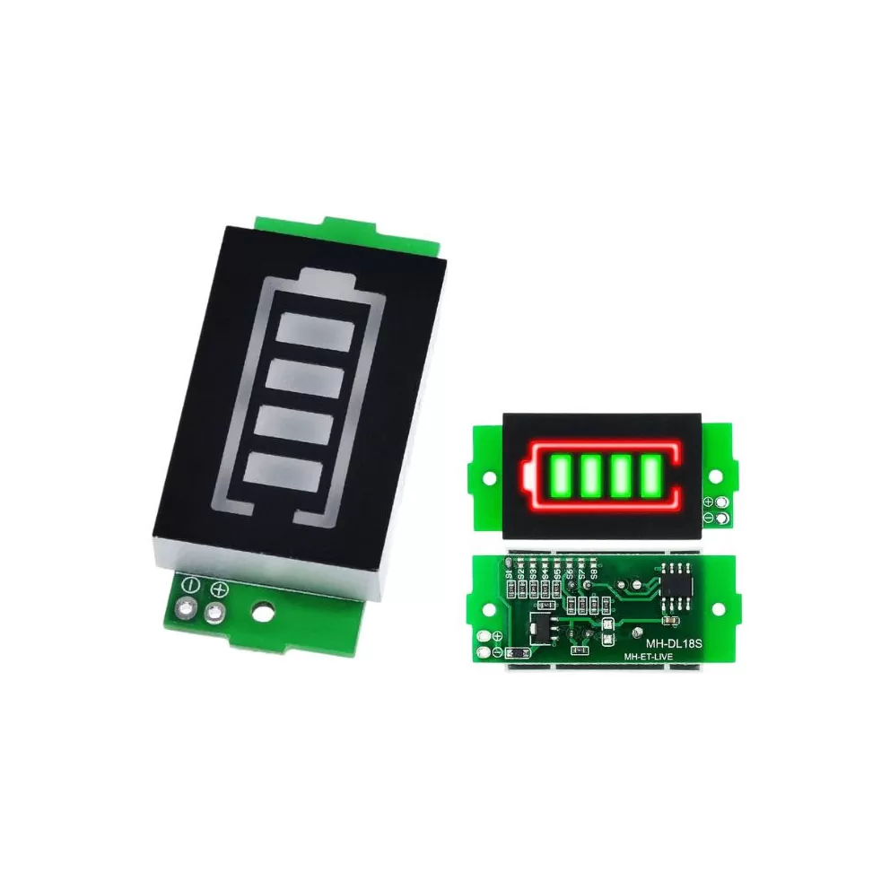 Indicador de Carga de Batería Multicelda 1S-8S 3.7-4.2V 