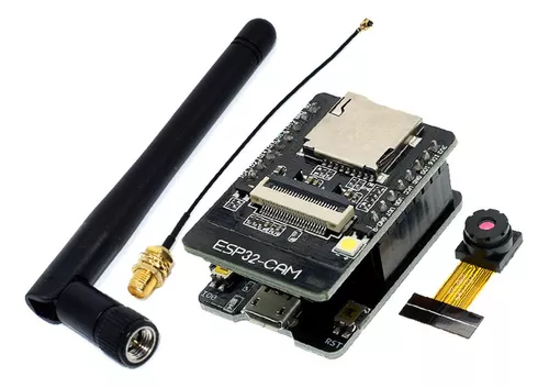 Tarjeta ESP32 Modulo WiFi + Bluetooth y Cámara 2 MP y Antena 