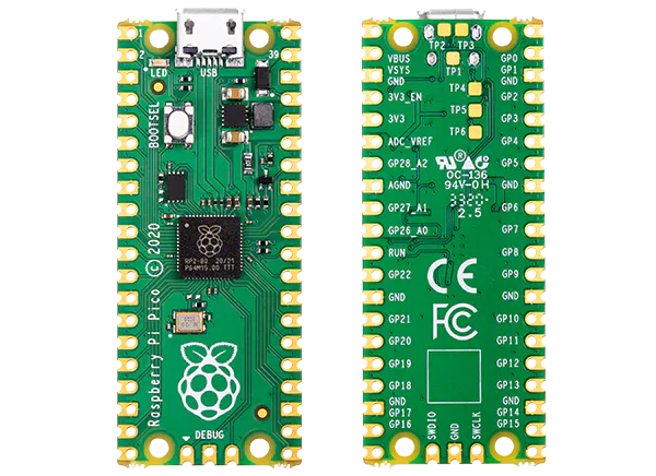 Raspberry RP2040 Zero, Placa de Desarrollo, Doble Núcleo Cortex M0+ 2MB Flash 