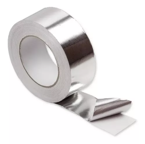 Cinta de Papel de Aluminio Resistente a Altas Temperaturas, 5cm x 10mt 