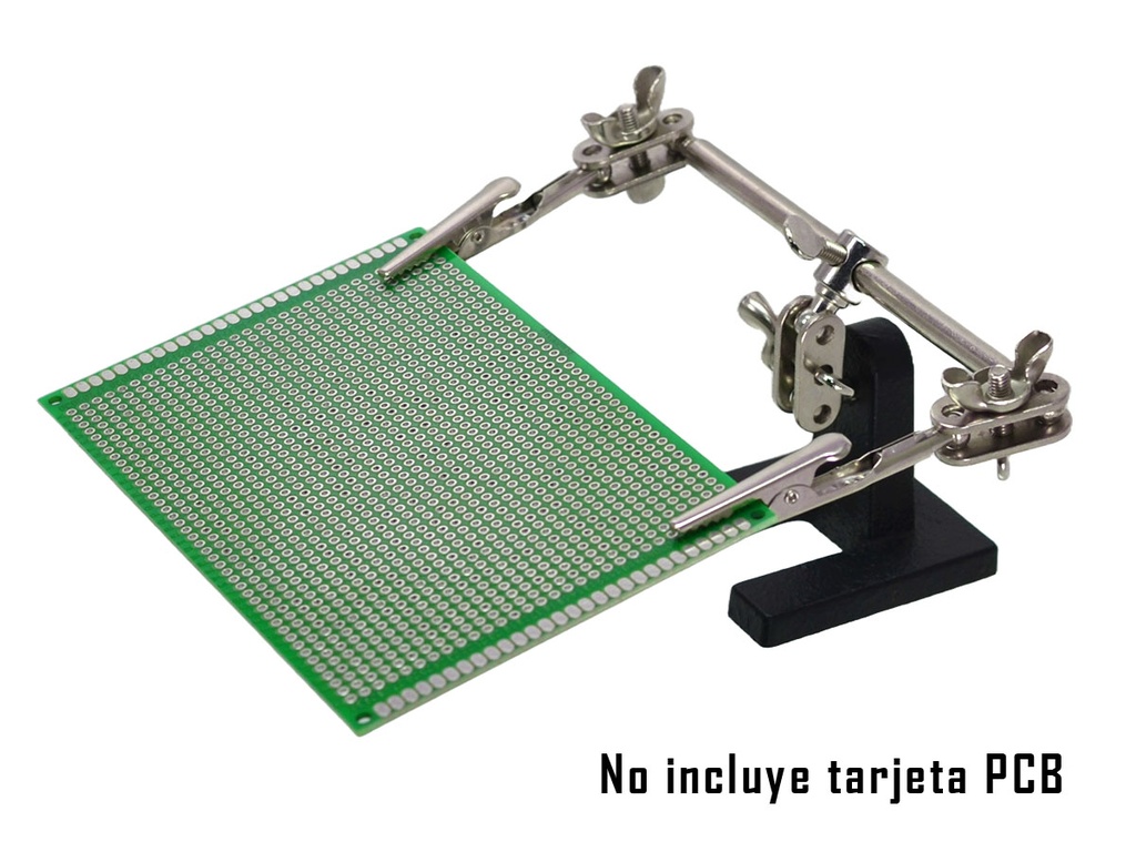 Soporte de Tarjetas PCB con Pinzas, Base para Soldar/Reparación con Cocodrilo JM-060