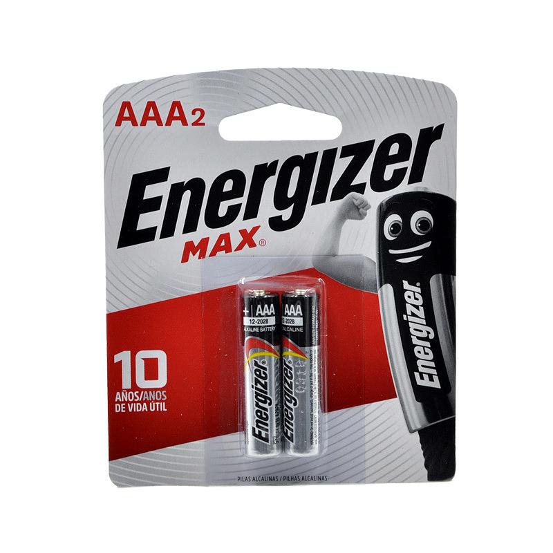 Pilas Alcalinas AAA Energyzer Max Par