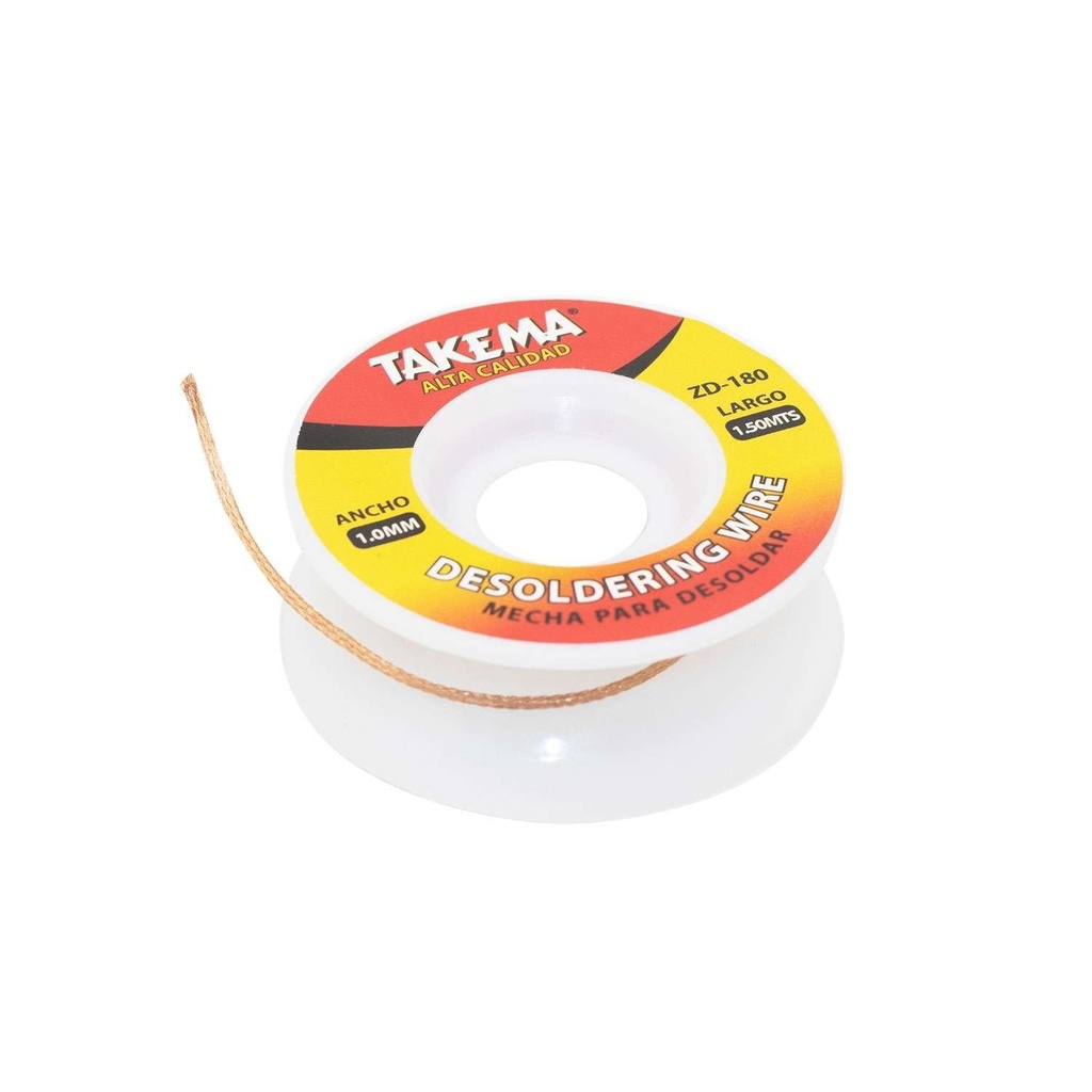 Mecha Malla para Desoldar "Takema" 1mm. 1.5Mts