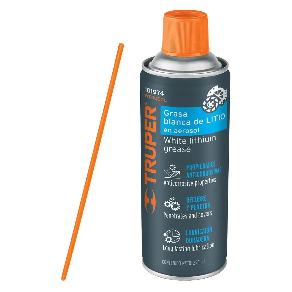 Grasa Blanca de Litio en Aerosol 295 ml, Truper 101974