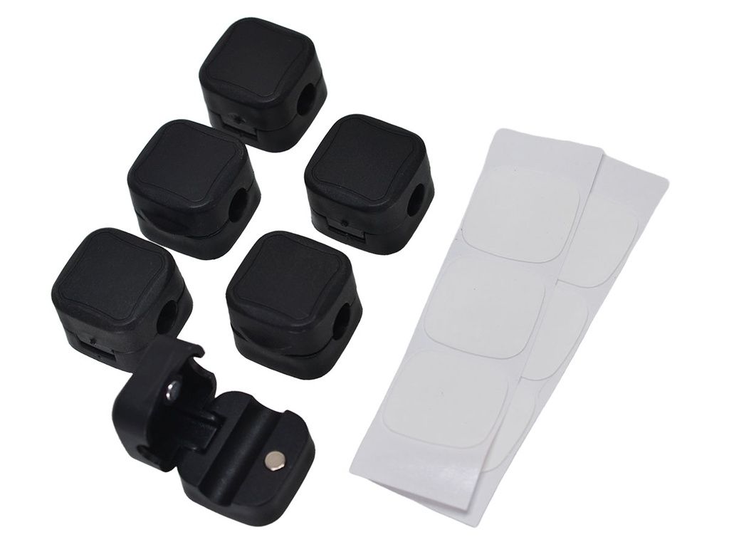 Organizador Magnetico 6 Clips Sujetador para Cable