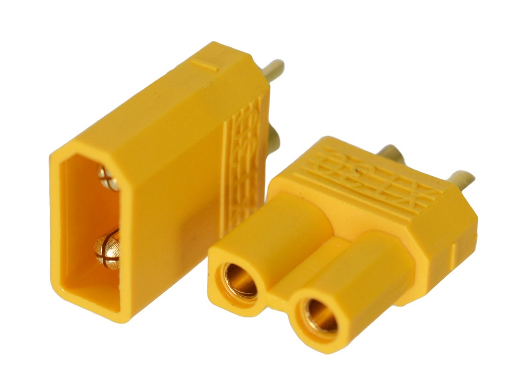 Set de Conectores XT30 Macho y Hembra para Baterias, Drones, RC