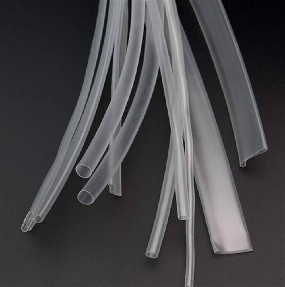 1 Metro Manga, Tubo Termorectractil de 2 mm Transparente (2:1)
