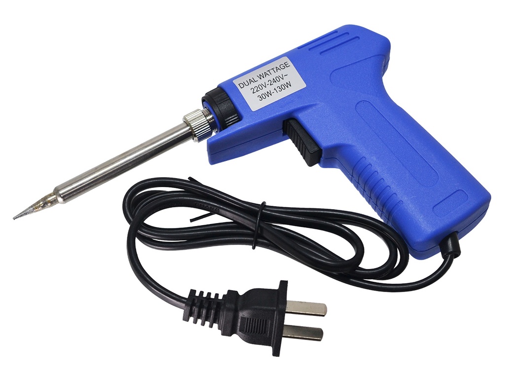 Cautín Tipo Pistola para Soldar de 30-130W, Enchufe Plano