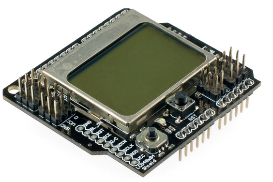 SHIELD LCD NOKIA CON JOYSTICK PARA ARDUINO