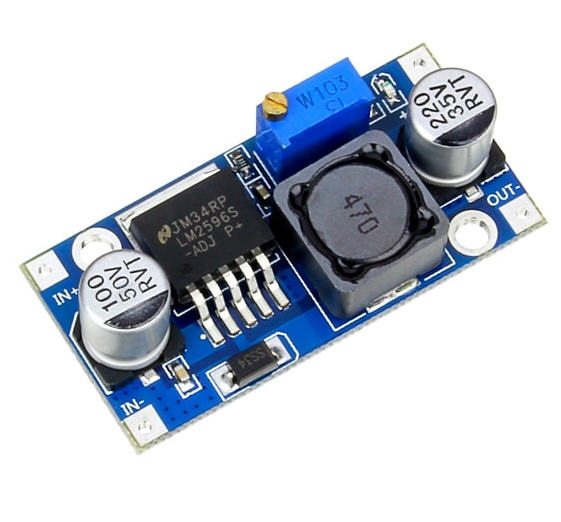 Conversor DC-DC Step Down Ajustable con LM2596S 