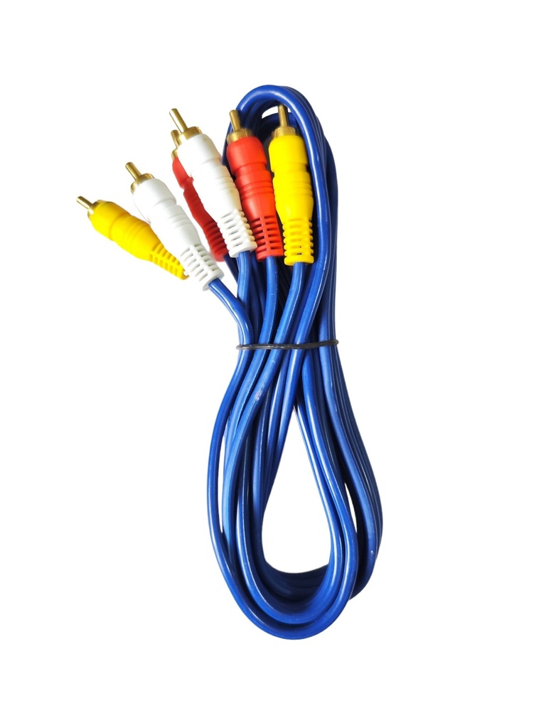 Cable 3 RCA a 3 RCA de 10 mts. Gold