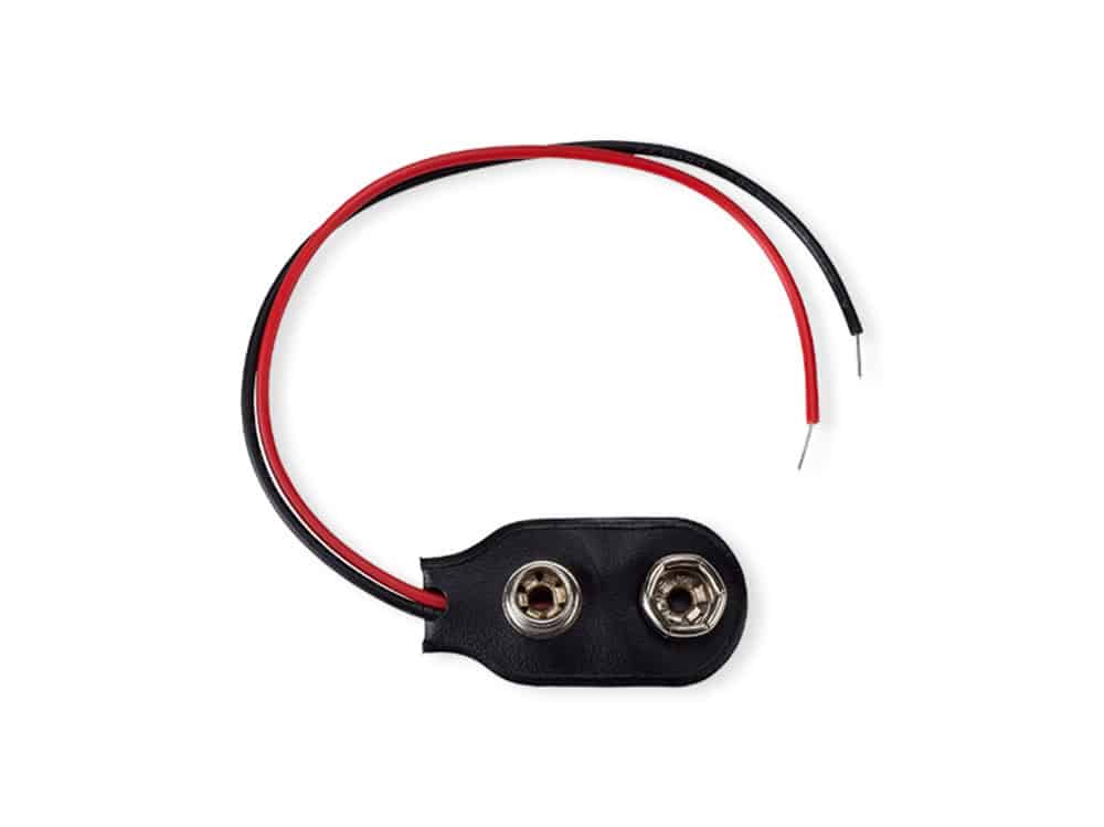 Broche para Batería de 9 Voltios con Cable 10cm