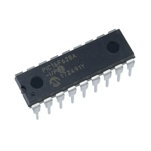 Microcontrolador 8BIT FLASH MCU, 16F628, DIP18