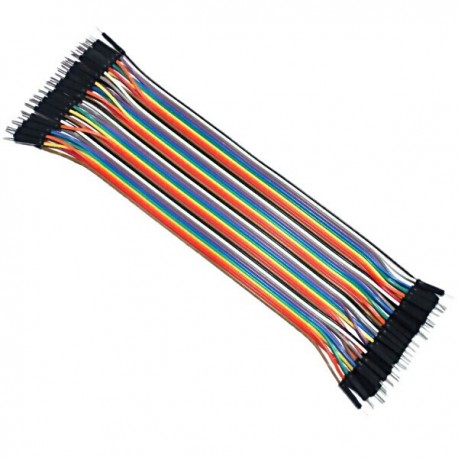 [SCH4015MM] Cable C./Conectores Pin/Pin Set de 40, Long15cms.