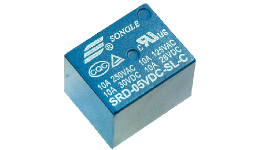 [SRD-05VDC-SL-C] RELAY BOBINA 5VDC AZUL 5PIN 1 CONTACTO