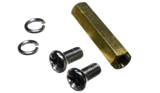 [SSH-M3X20-FF        ] Separador de Bronce Hexagonal M3X20mm Hembra Hembra             
