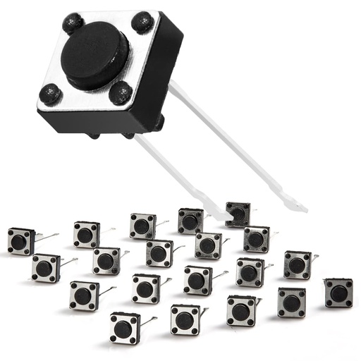 [T-6X6-10H-2P] TACT SWITCH 2 PIN DE 6X6 DE 10mm CUADRADO