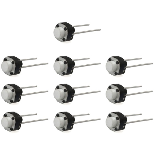 [TR-6X6-5H] TACT SWITCH 2 PIN 5mm REDONDO