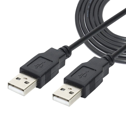 [USB-150-AMAN] Cable USB tipo A, Macho a Macho de 1.5m 