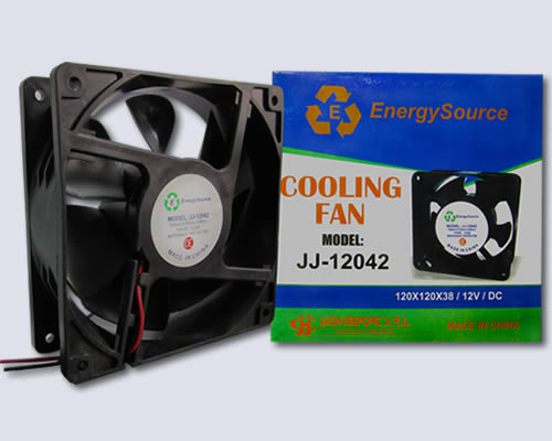 [JJ-12042] Ventilador 12x12x3.8 cms. Energy Source 12V 0.50A