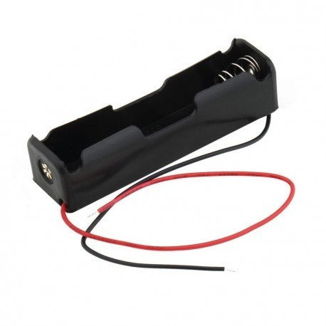 [UM-18650X1] Portapila para 1 Bateria 18650 de 3.7Voltios con Cablecillos