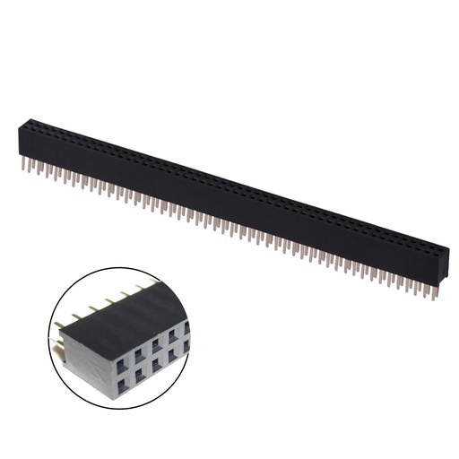 [HF-2X40] Header Hembra 2X40 PITCH 2.54mm HH-2X40