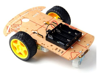 [CCH-3WR] Chasis para Robot Seguidor 2+1 Ruedas