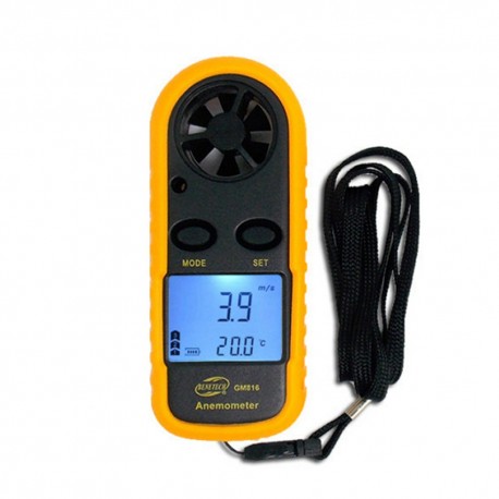 [WT816] Anemómetro Digital mas Termómetro -10 a 45 °C  0.3 a 30 m/s WINTACT