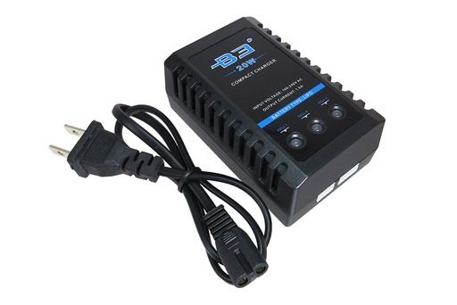 [B3Pro] ImaxBC B3Pro 20W Cargador Balanceado para Baterias Lipo 2S 3S 7.4V 11.1V Con Cable T8