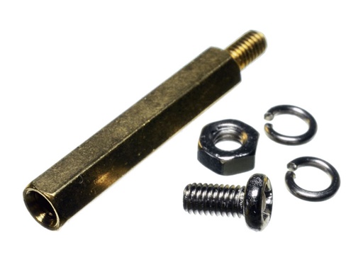 [SSH-M3X25+6-MF] Separador de Bronce Hexagonal M3x25+6mm