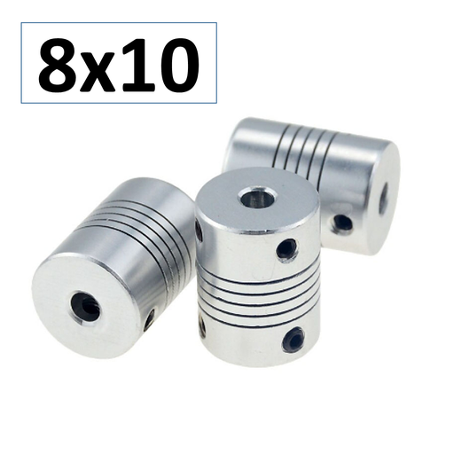 [D19L25-810] Acople Flexible de Aluminio de 8x10 D19 L25